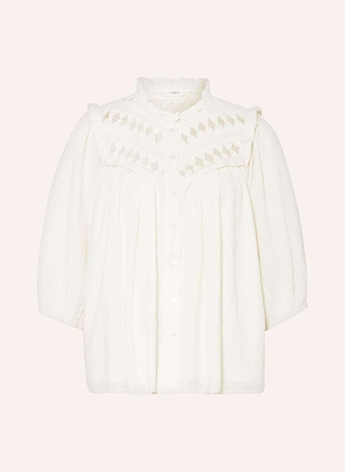 Блузка с вырезами и рюшами BELUNA