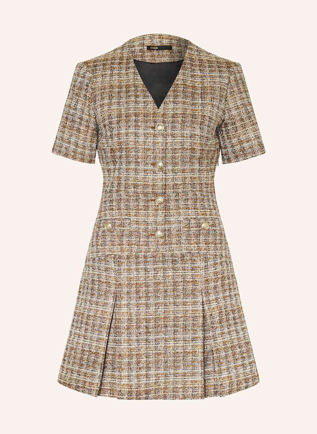 Твидовое платье с блестящей пряжей