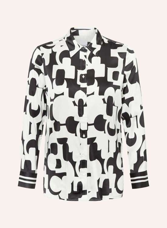 Атласная блузка-рубашка