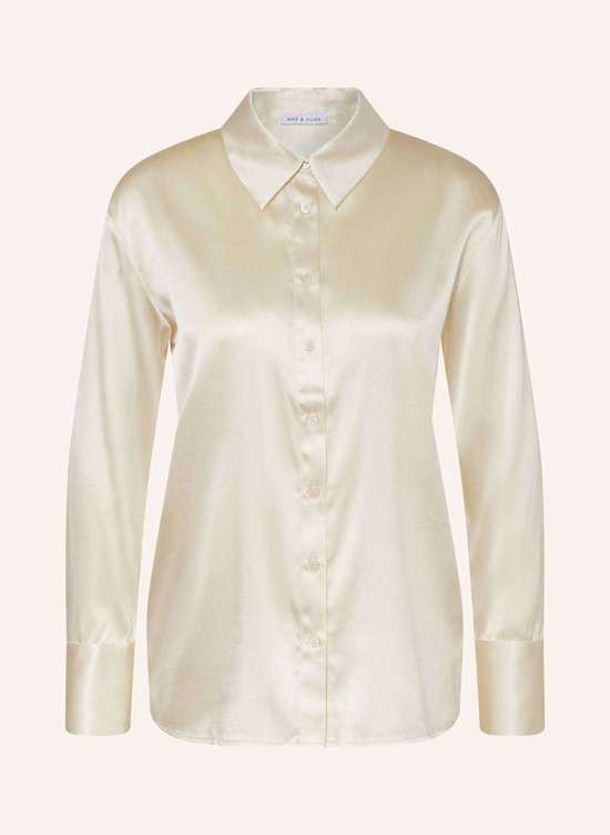 Шелковая блузка-рубашка