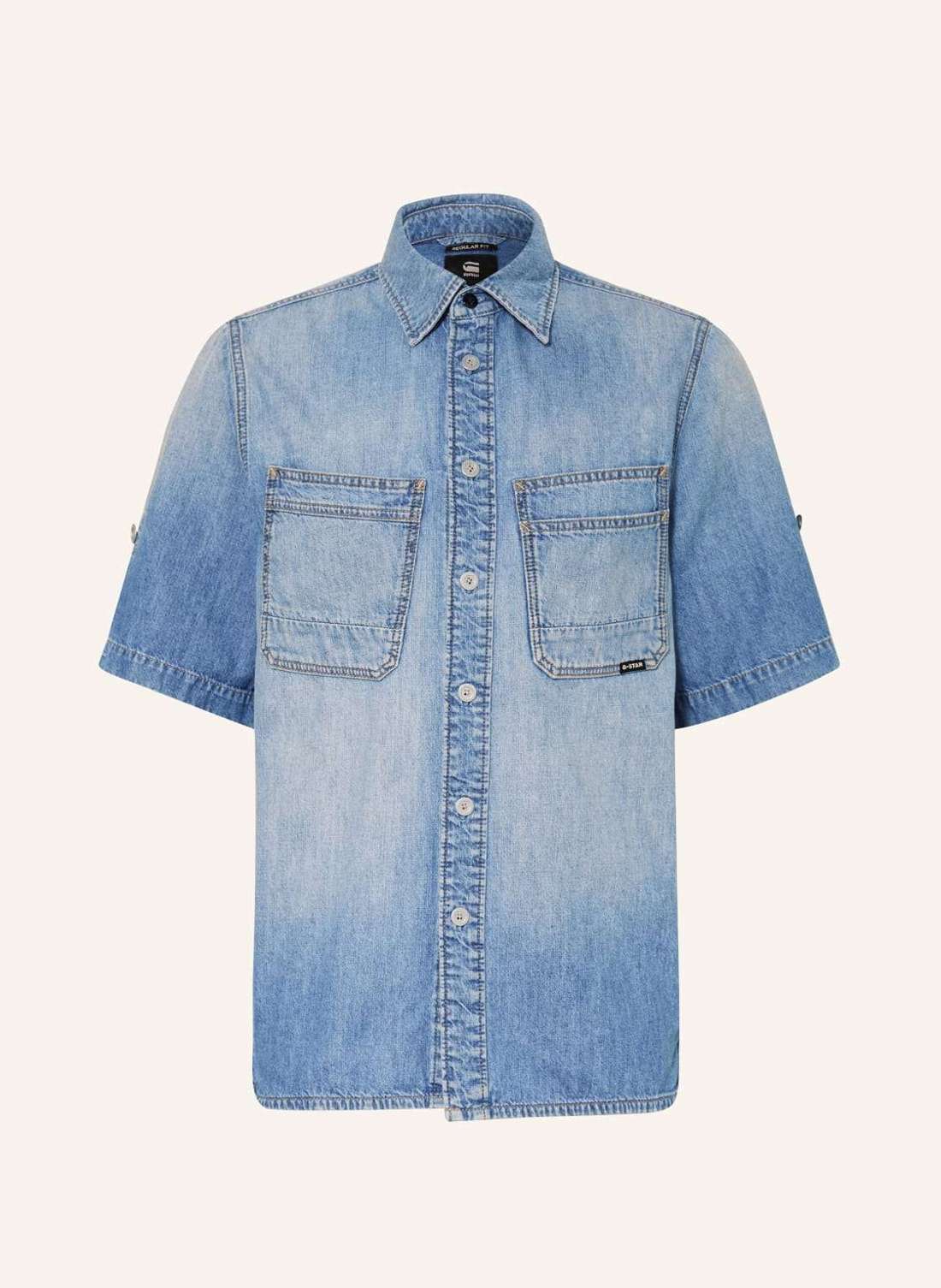 Джинсовая рубашка обычного кроя