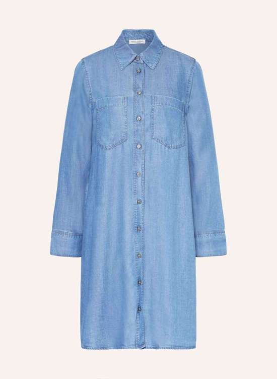 Платье-рубашка в джинсовом стиле