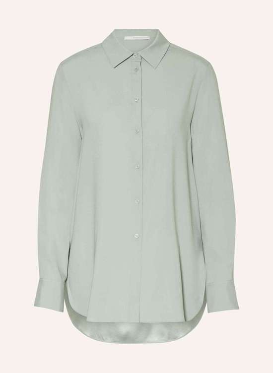 Шелковая блузка-рубашка