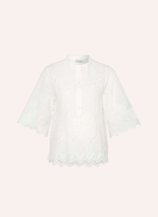Блузка-рубашка с дырочным кружевом LOUISELL