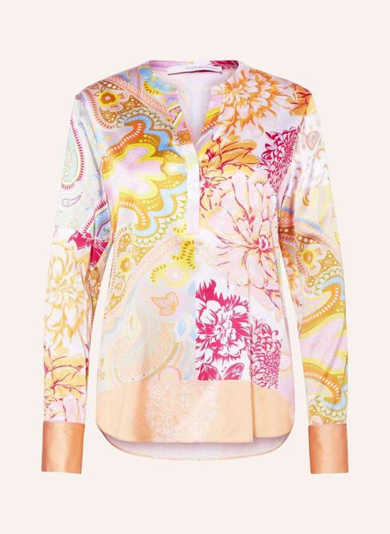 Шелковая блузка-рубашка