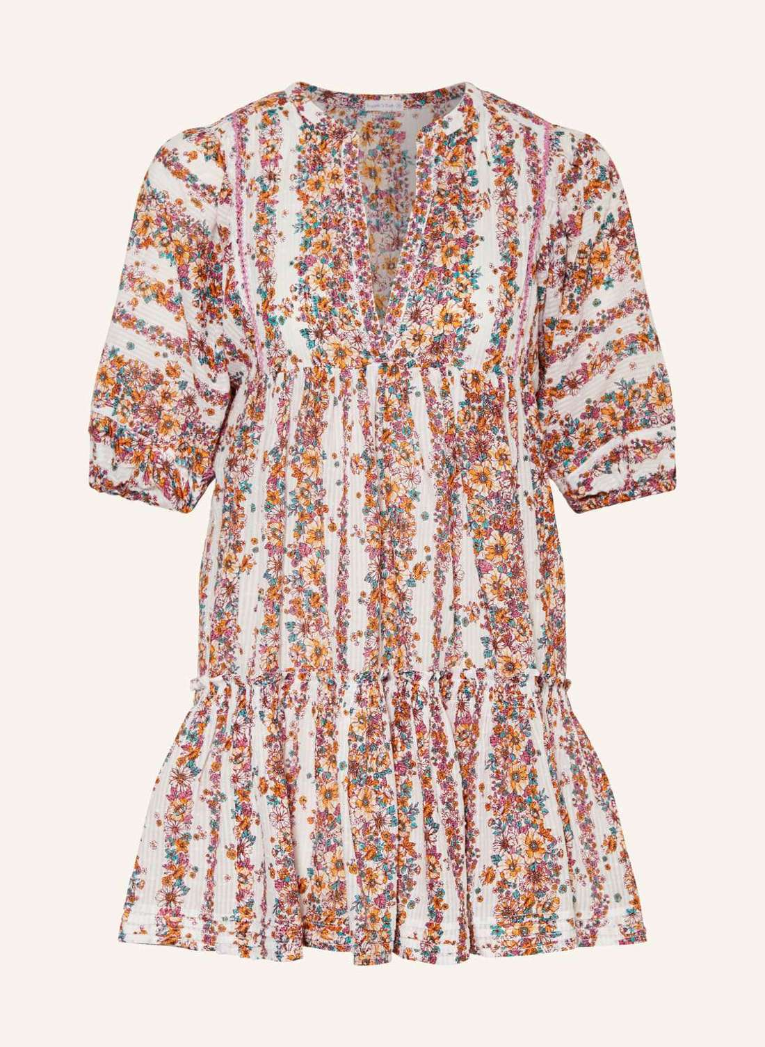 Пляжное платье с рукавами 3/4. ARIA