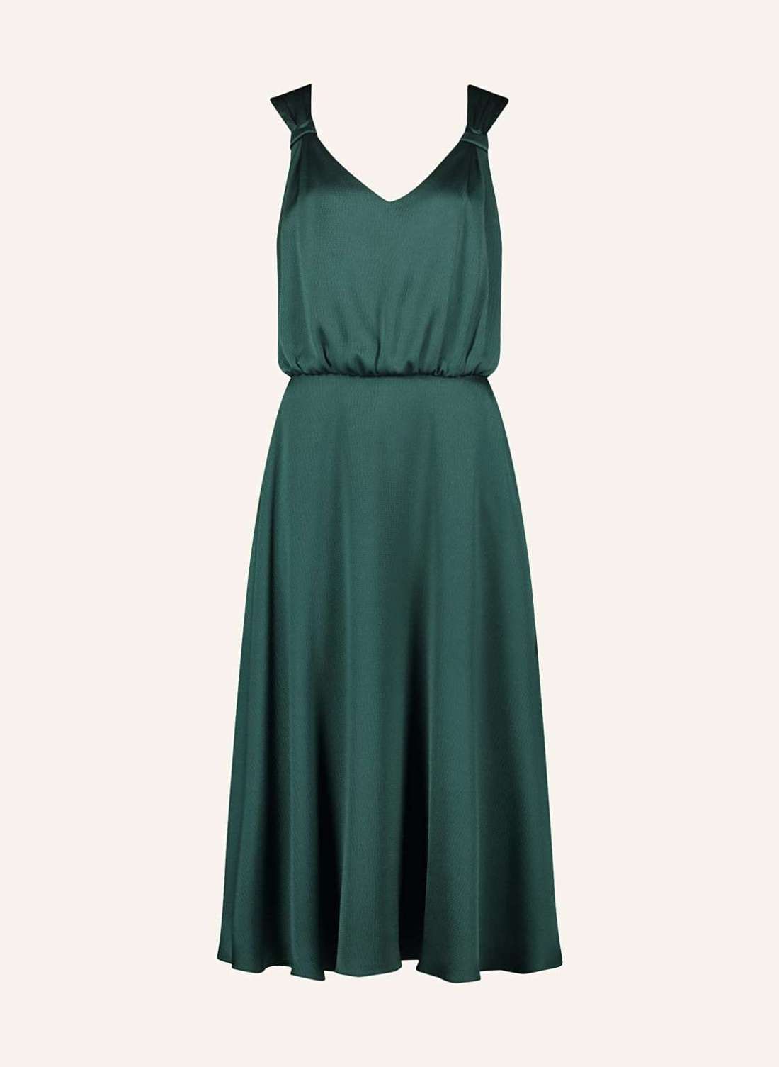 Атласное коктейльное платье