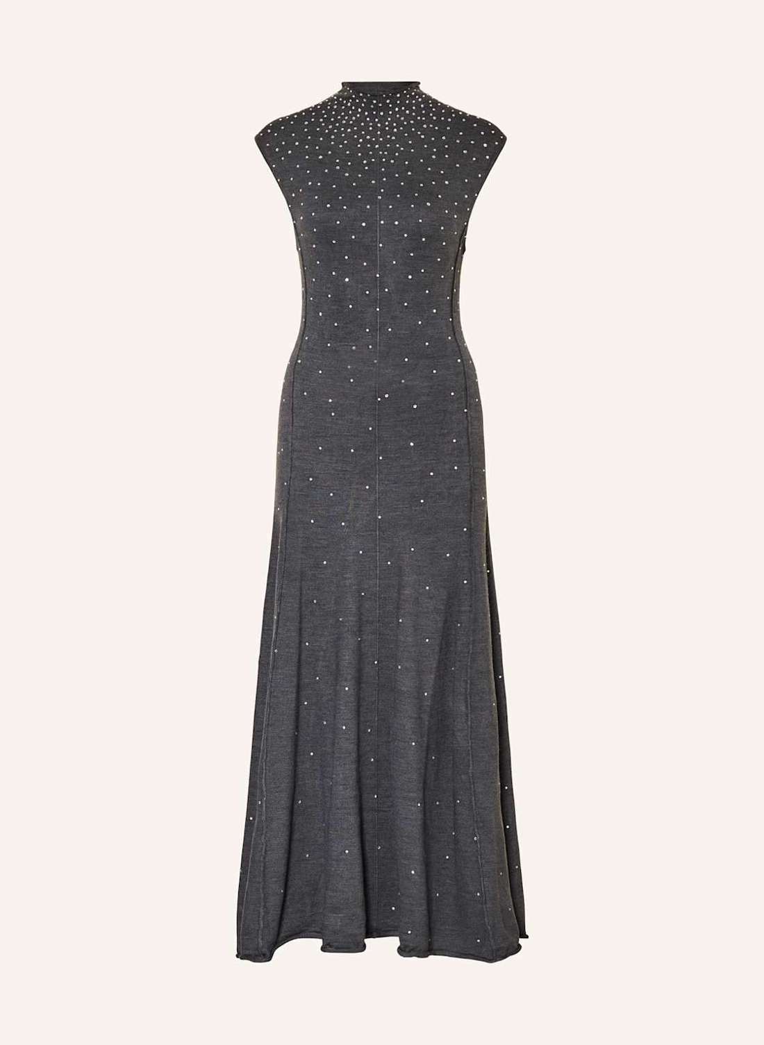 Вязаное платье с драгоценными камнями