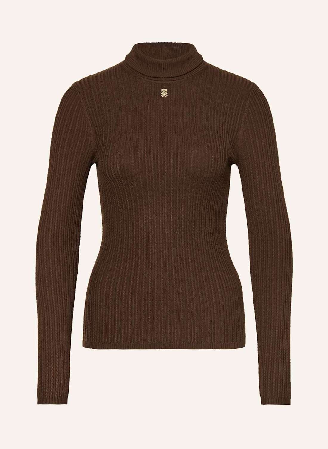 Пуловер с высоким воротником