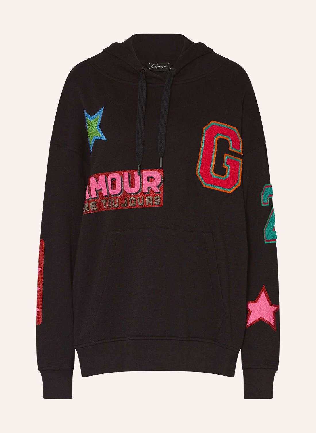 Худи с драгоценными камнями