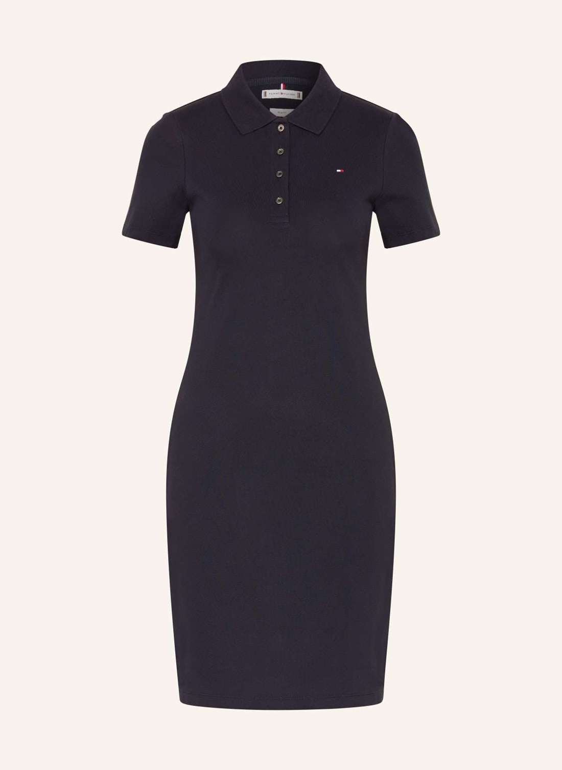 Платье-поло из пике