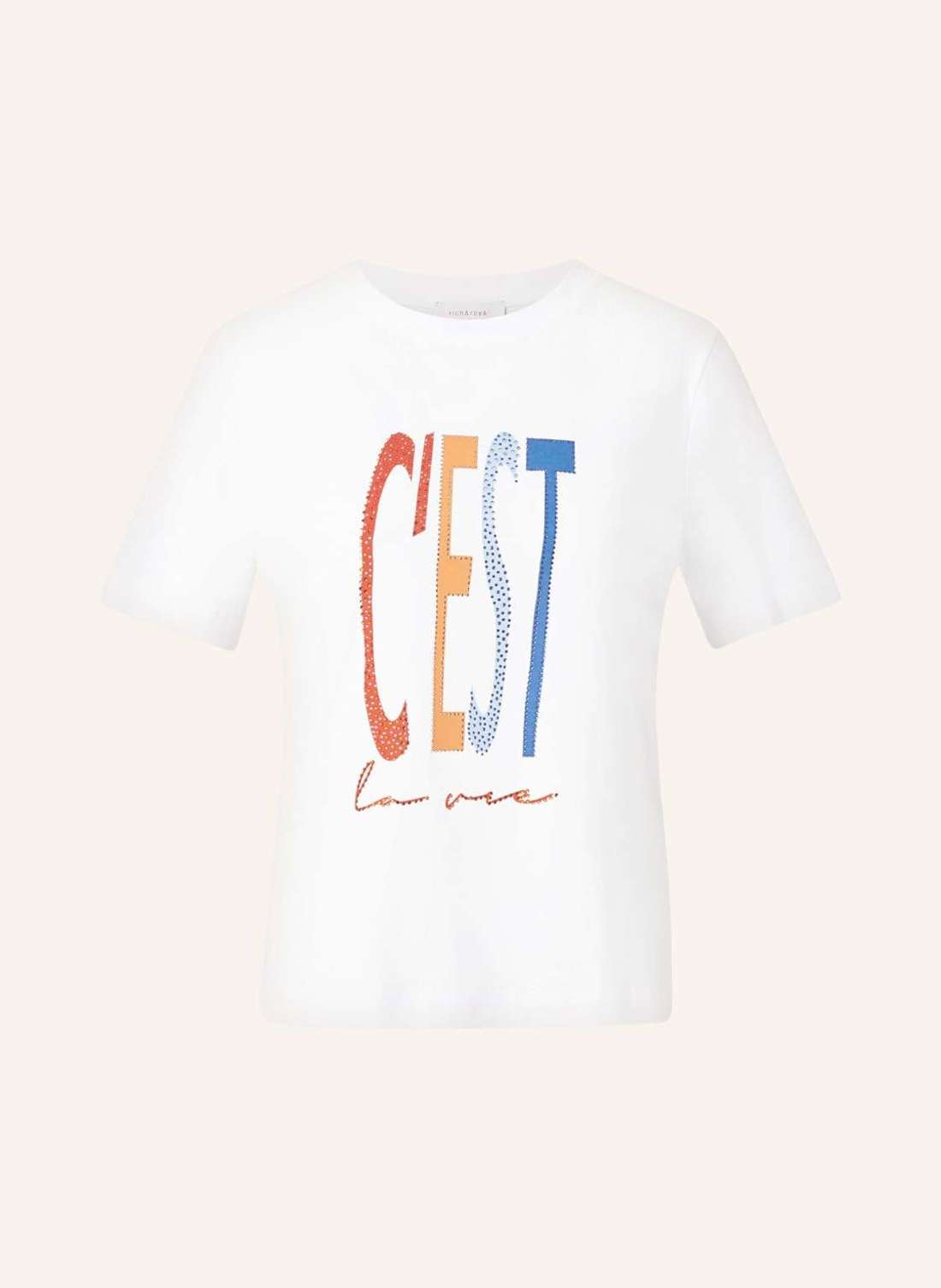 Футболка с драгоценными камнями