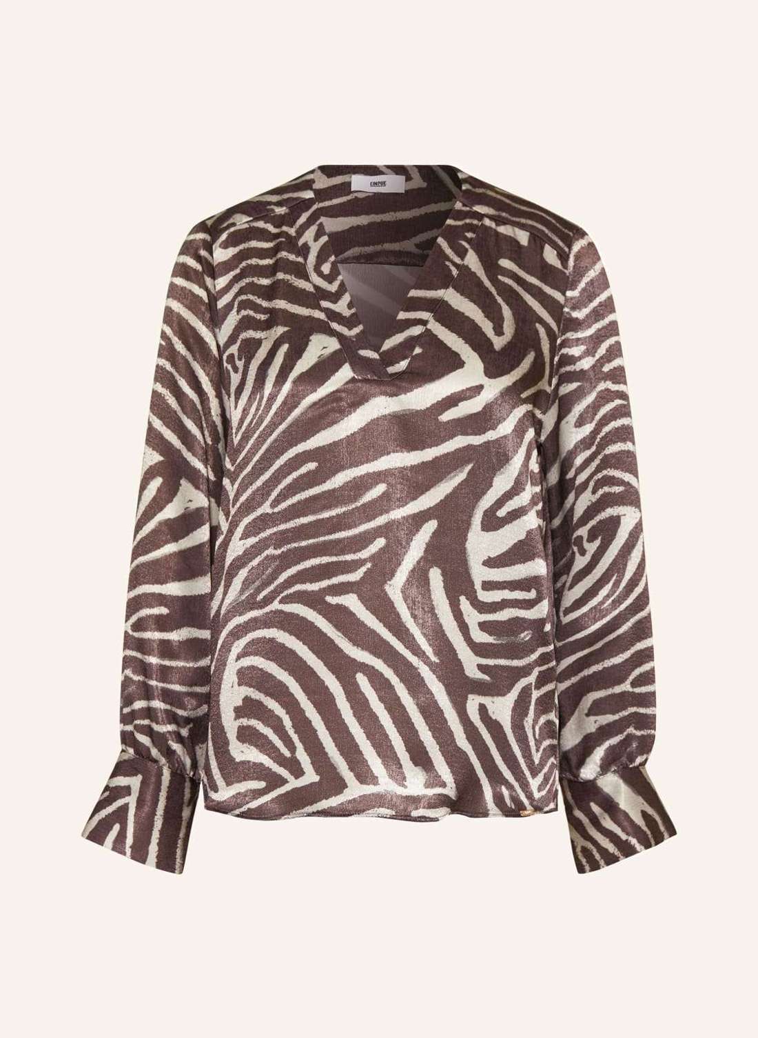 Атласная блузка-рубашка CITAUBA