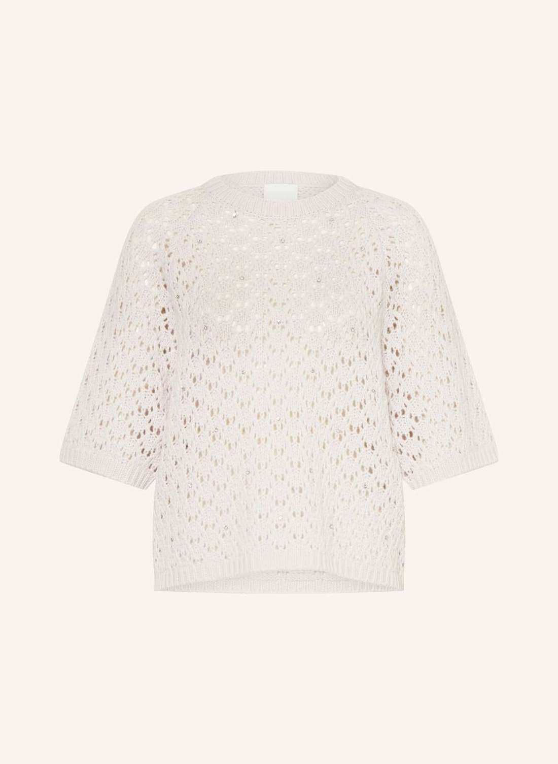 Вязаная рубашка с кашемиром и драгоценными камнями