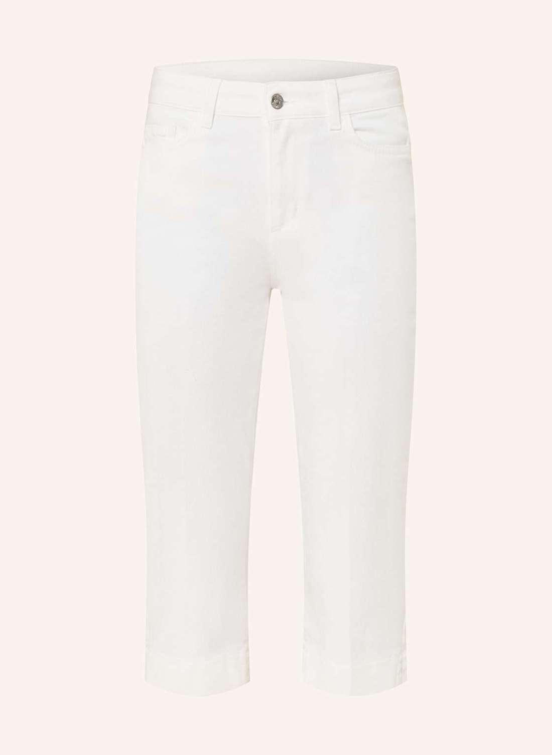 Джинсы длины 3/4 с драгоценными камнями