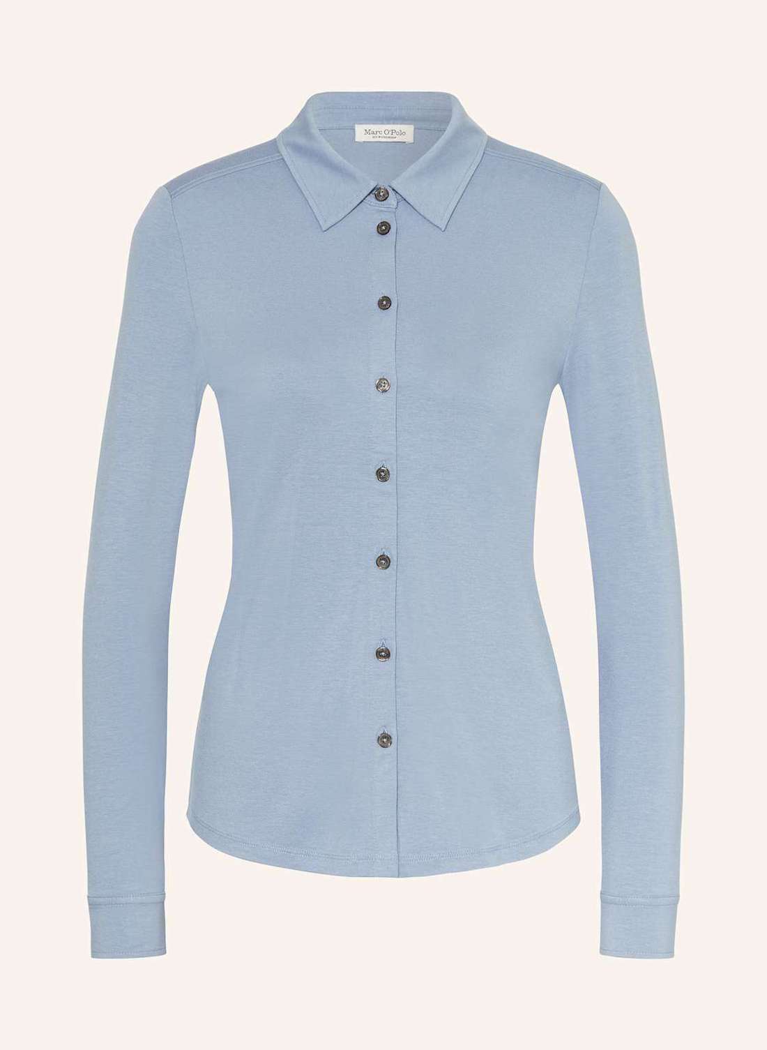 Блузка-рубашка из джерси