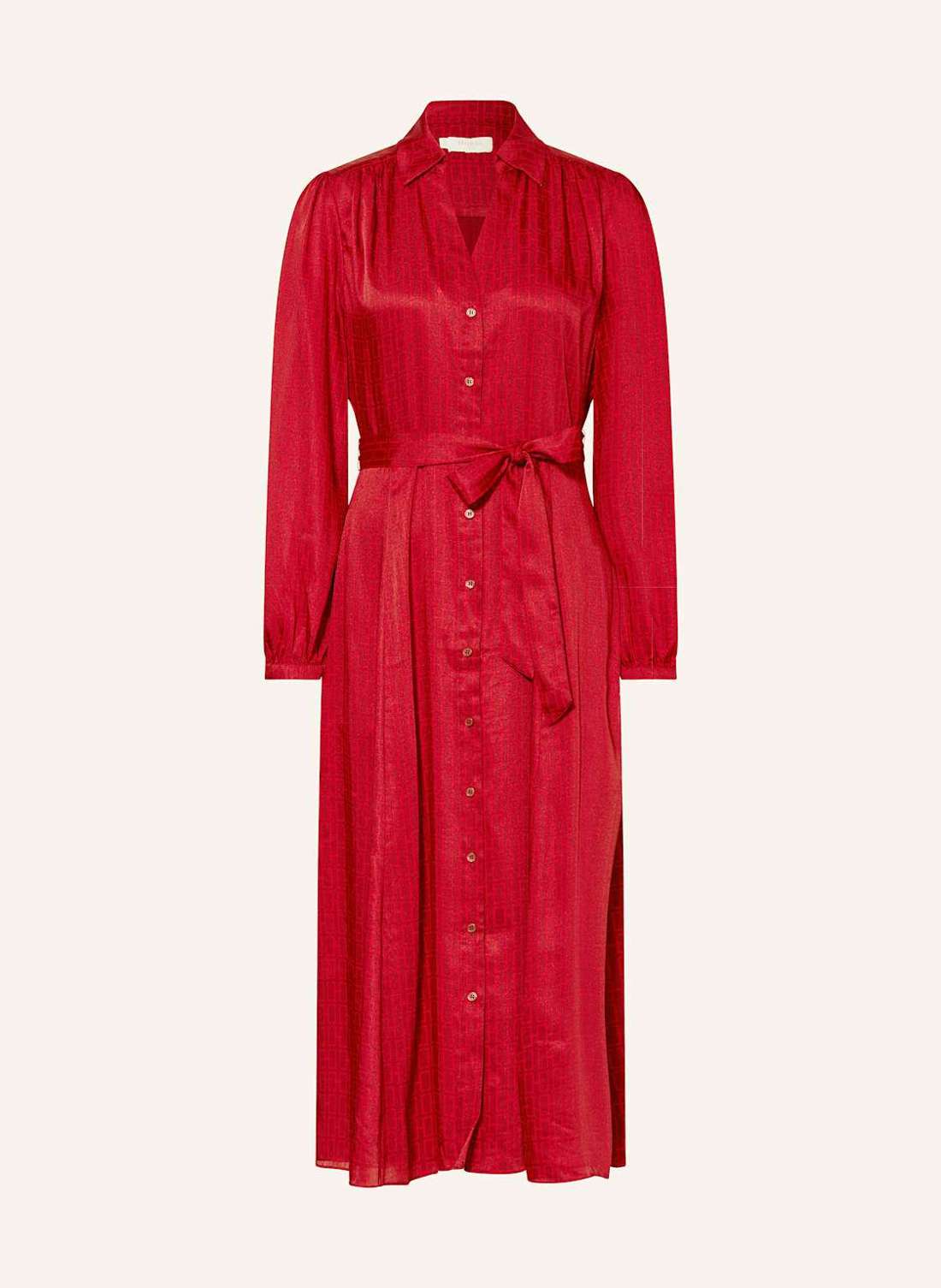 Атласное платье-рубашка YVONNE