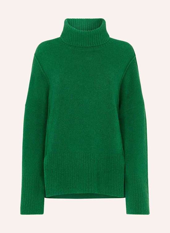 Пуловер с высоким воротником