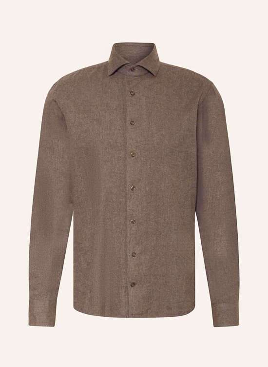 Фланелевая рубашка узкого кроя