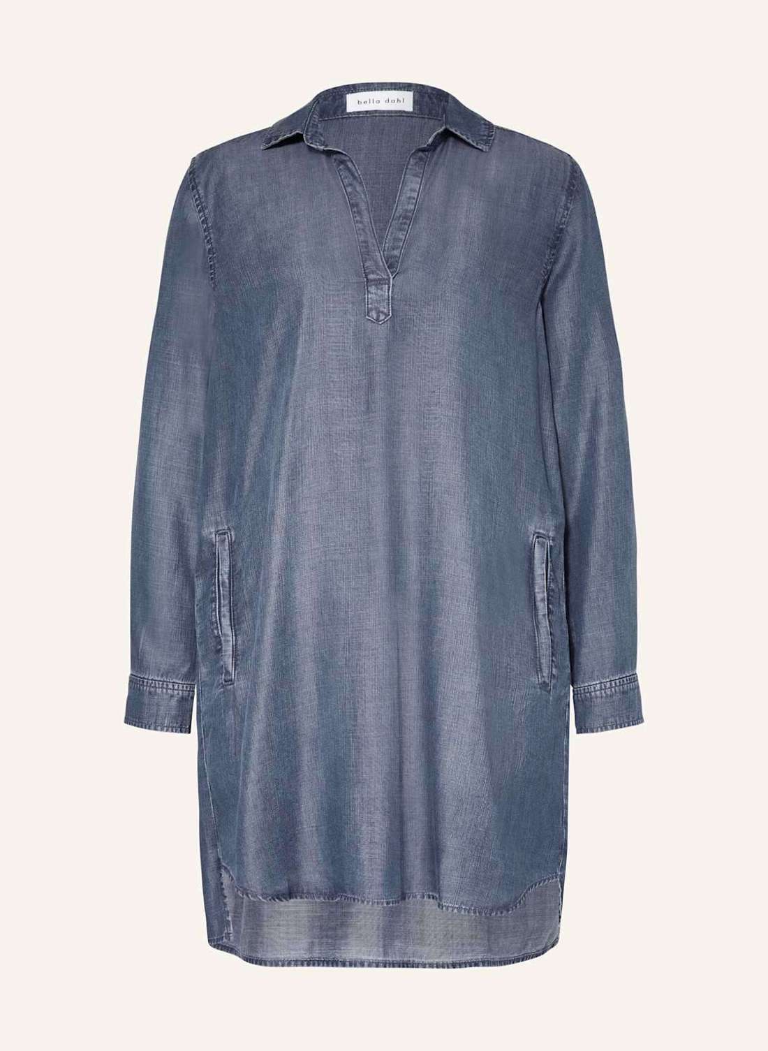 Платье-рубашка в джинсовом стиле
