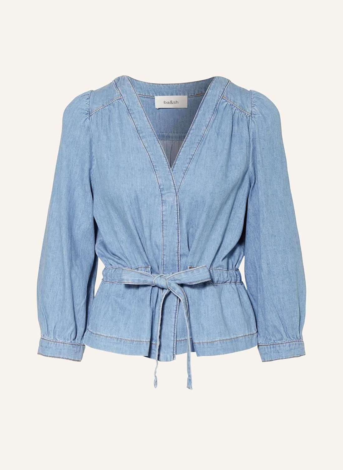 Джинсовая блузка с рукавами 3/4 LAVINA