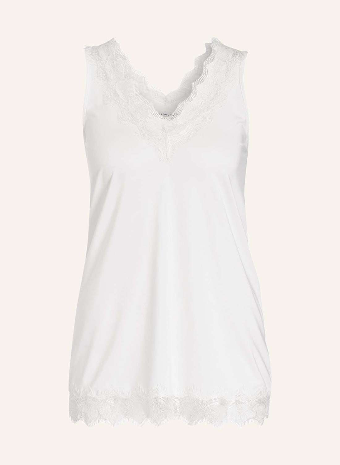 Топ с кружевной отделкой