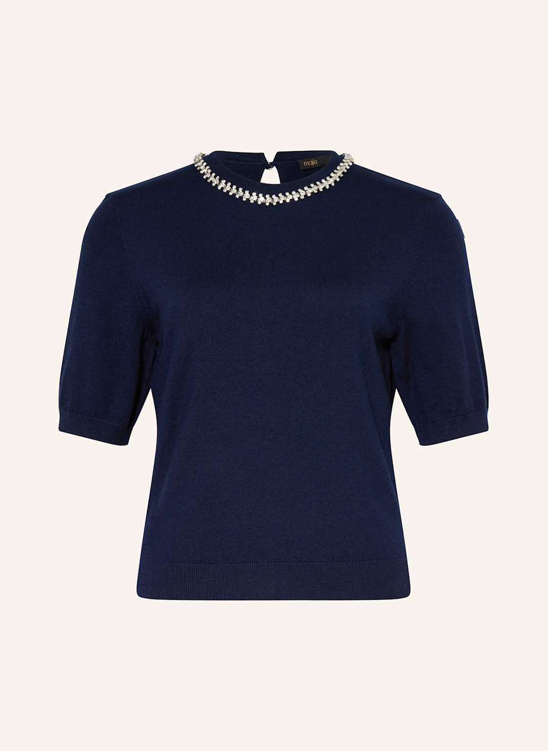 Вязаная рубашка с драгоценными камнями