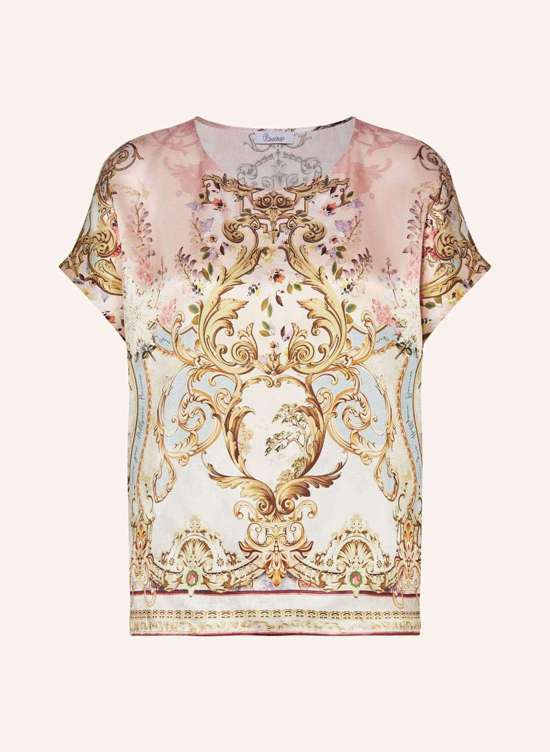 Шелковая блузка-рубашка