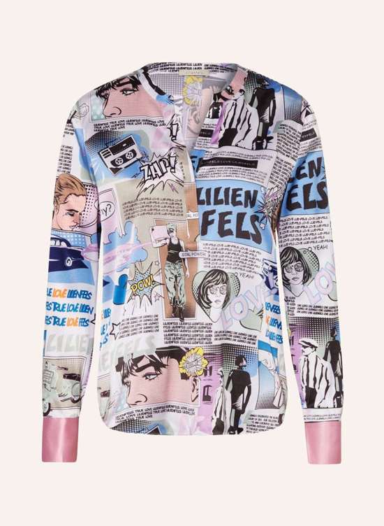 Шелковая блузка-рубашка