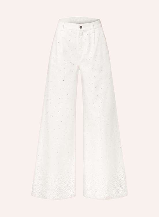 Джинсы с драгоценными камнями