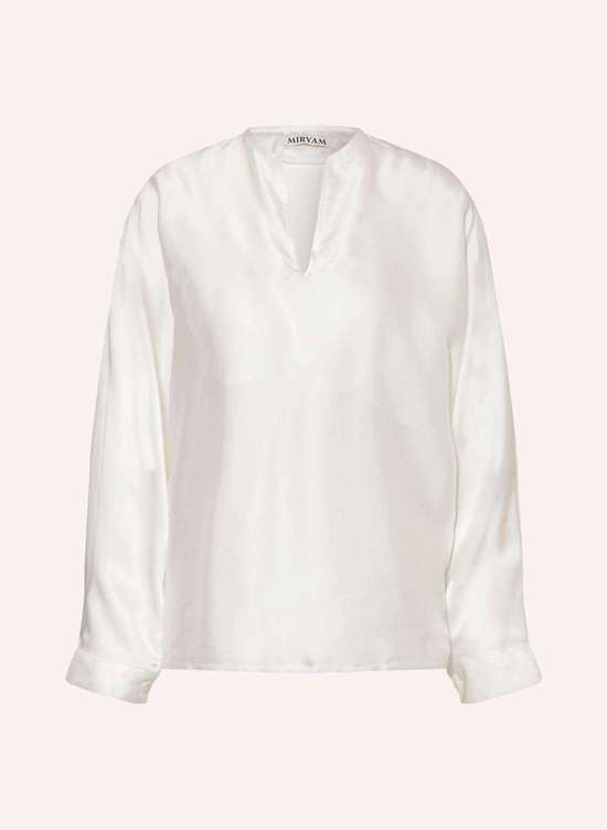 Блузка-рубашка из шелка PEACE