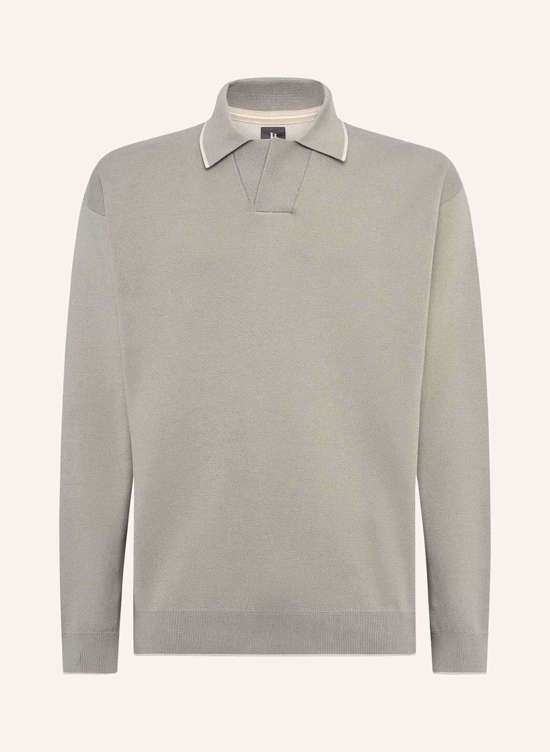 Вязаная рубашка-поло