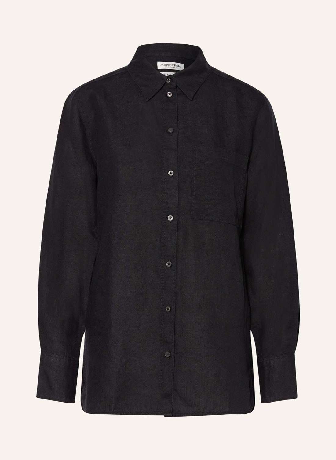 Льняная блузка-рубашка