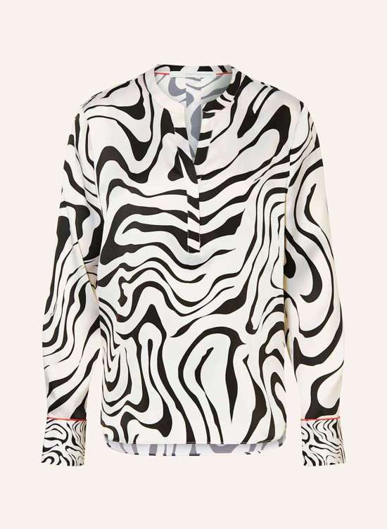 Шелковая блузка-рубашка