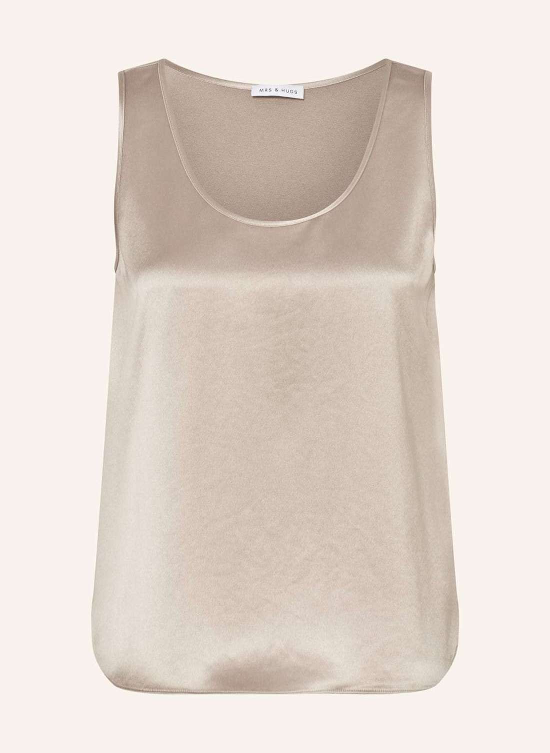 Атласная блузка-топ