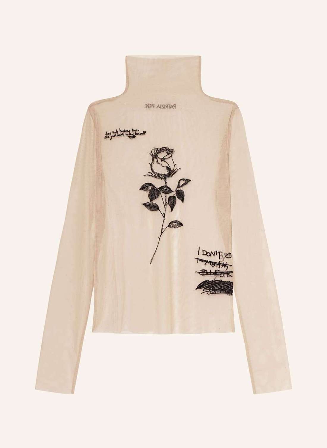 Лонгслив из сетки.