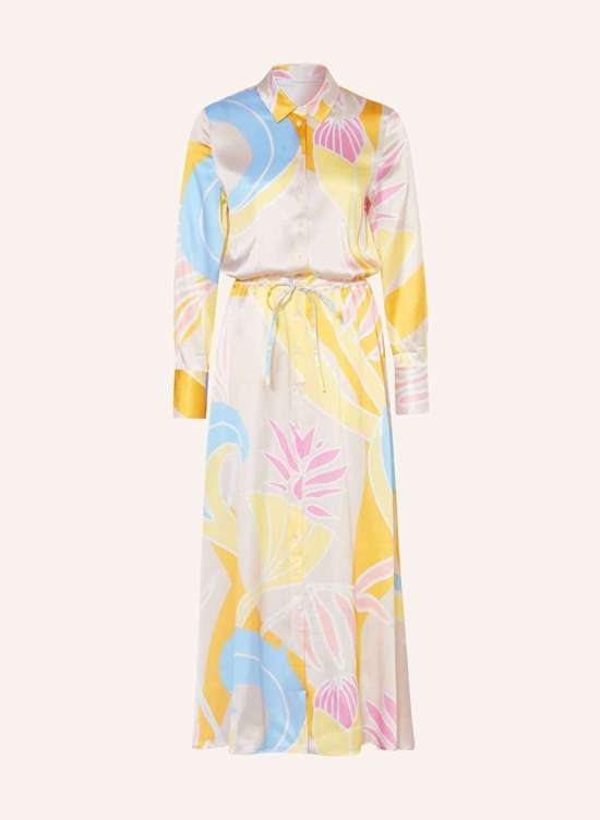 Шелковое платье-рубашка