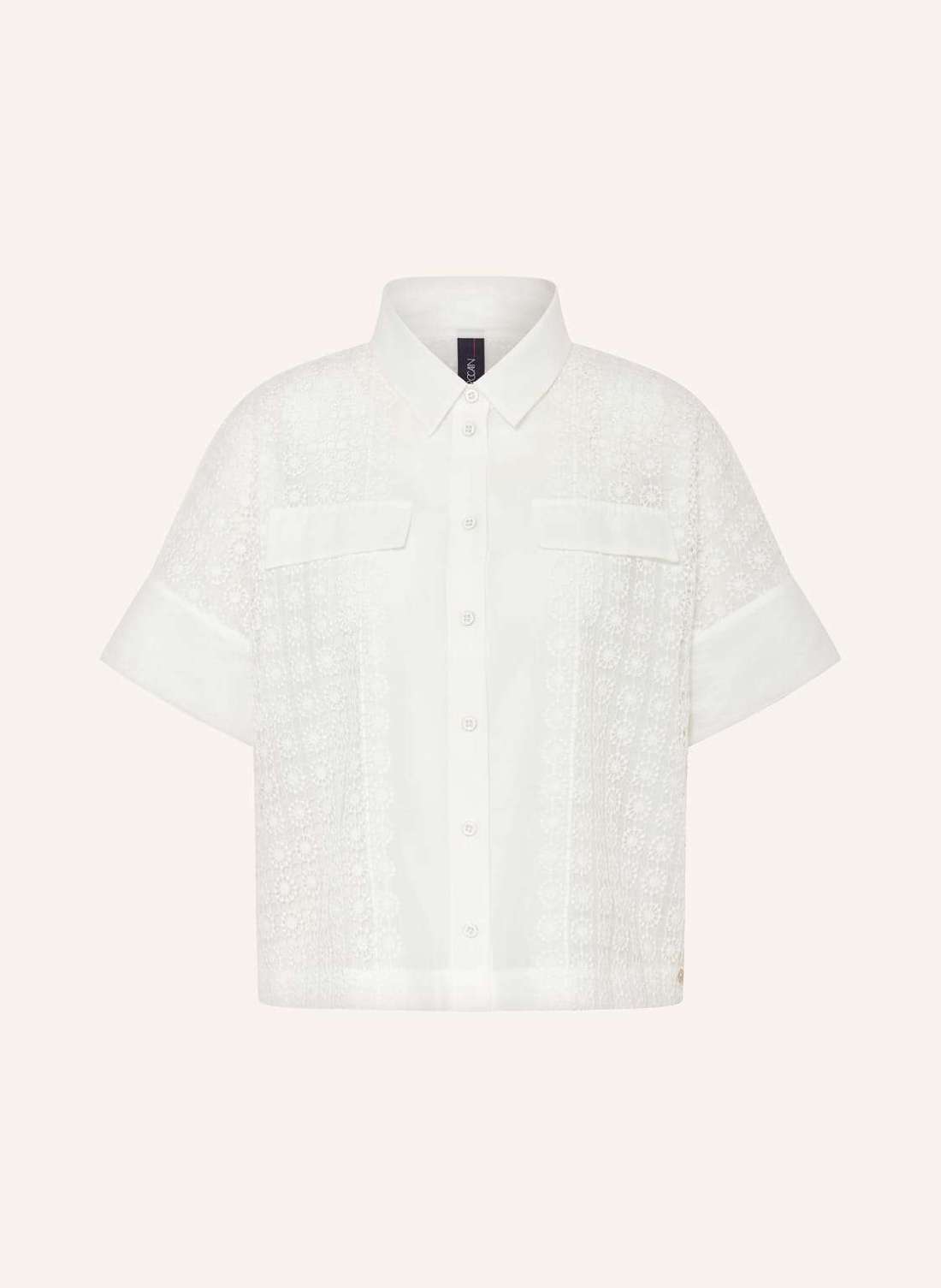 Блузка-рубашка с кружевом