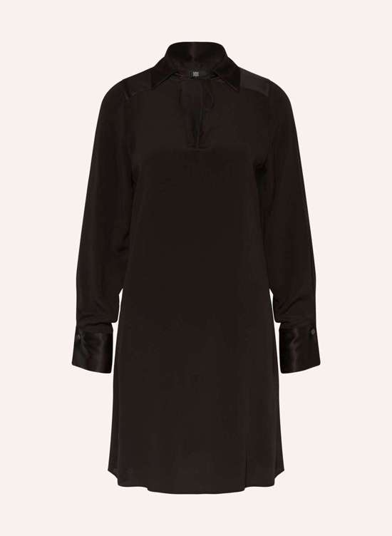 Платье из смеси материалов с шелком