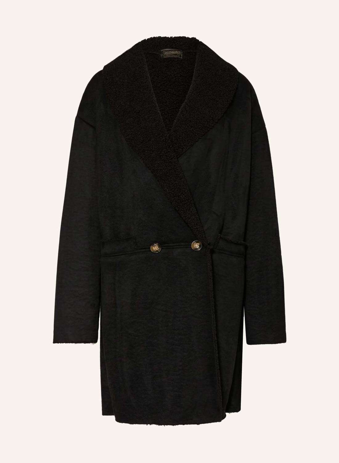 Кожаное пальто с плюшевым мехом TIADA