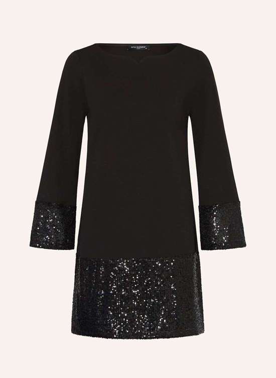 Платье из джерси с пайетками