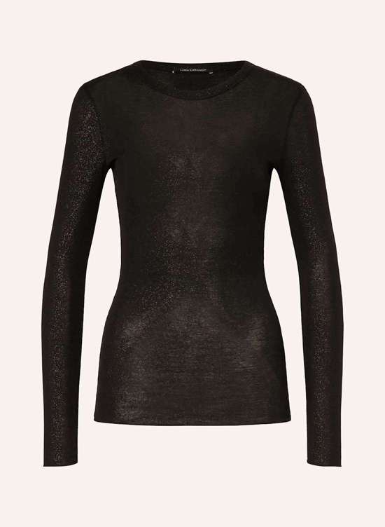 Лонгслив из блестящей пряжи