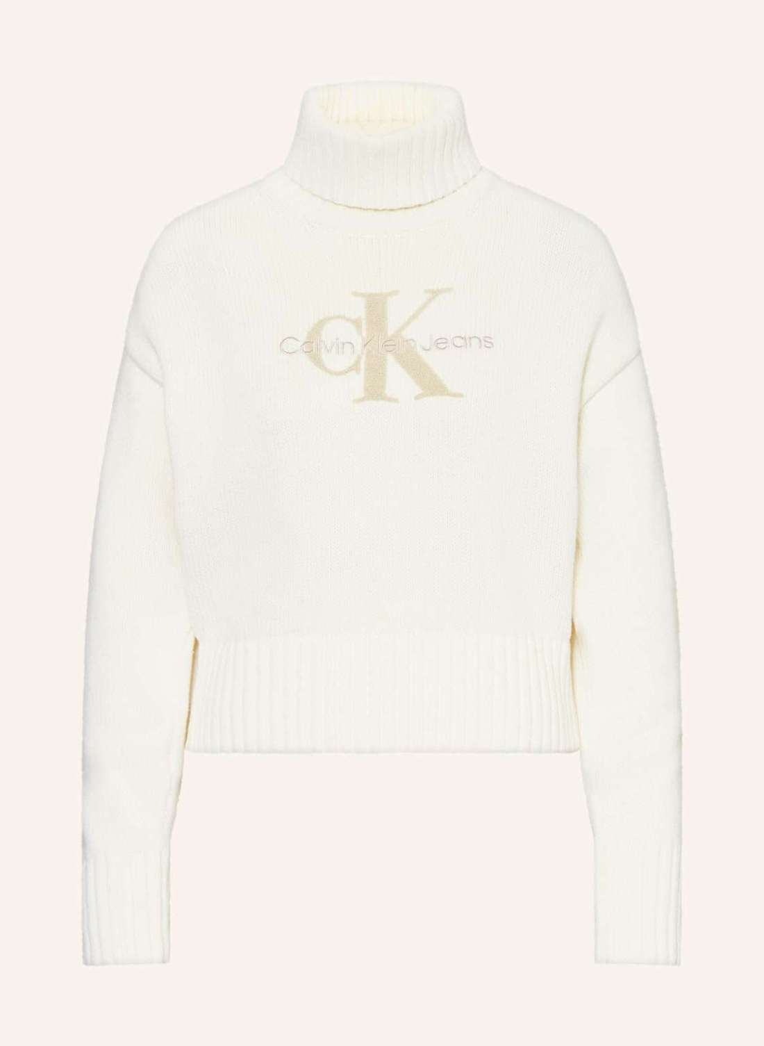 Пуловер с высоким воротником