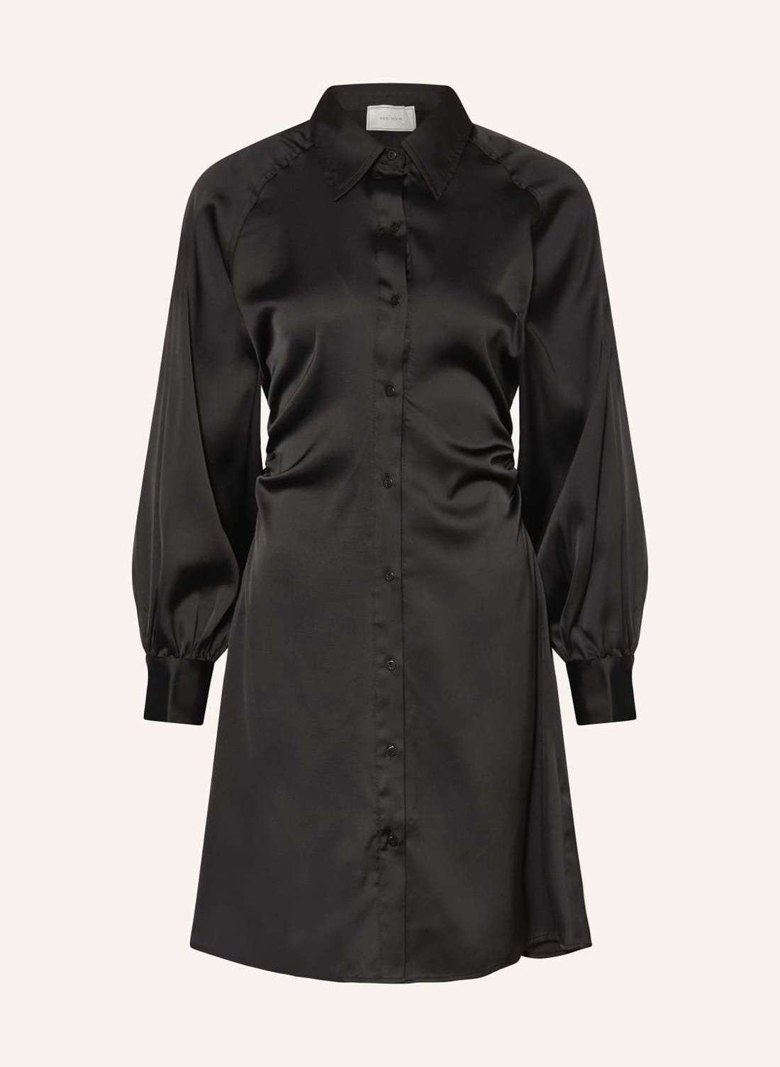 Атласное платье-рубашка NAILA