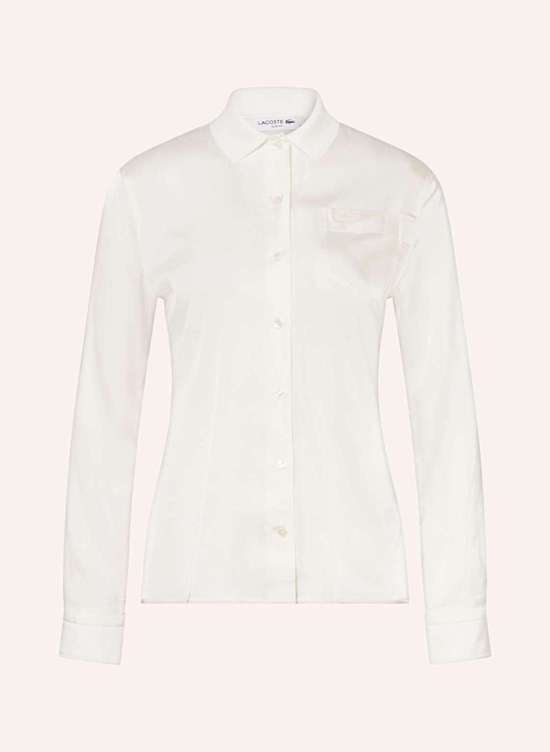 Атласная блузка-рубашка