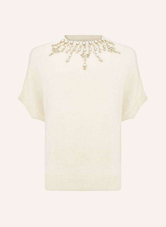 Футболка с драгоценными камнями