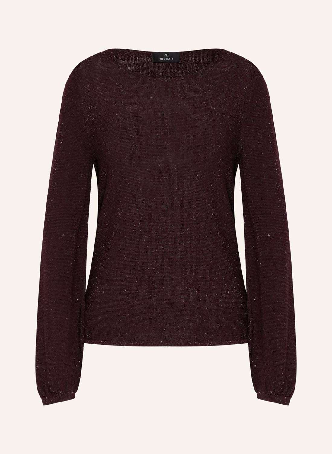 Свитер из блестящей пряжи