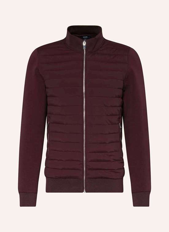 Стеганая куртка из смеси материалов