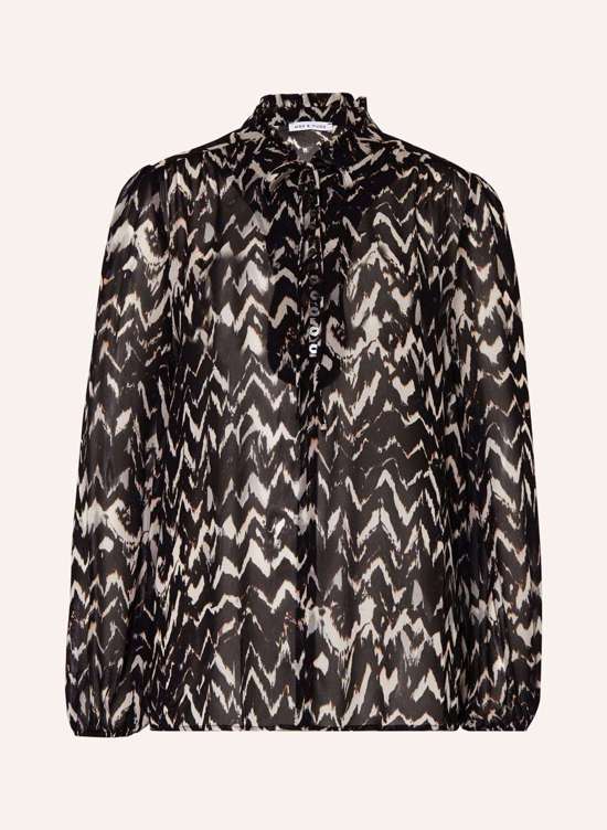 Блузка-рубашка с рюшами