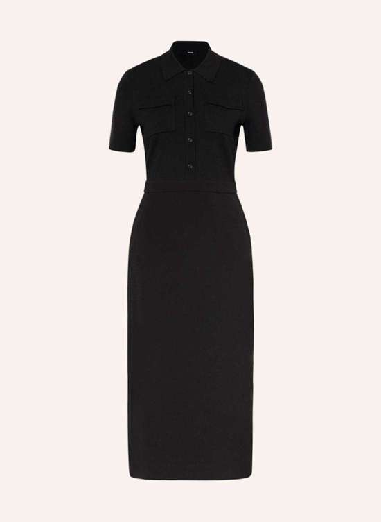 Платье из разных материалов